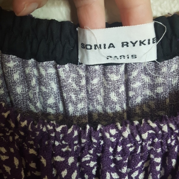 Sonia Rykiel Linen Crepe Off-Shoulder Dress - Picture 2 of 8